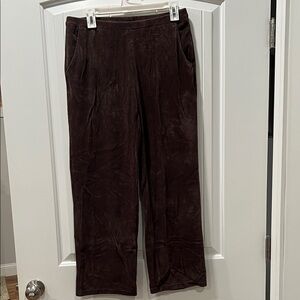 Brown velvet corduroy pants